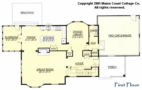 Boothbay first floor plan