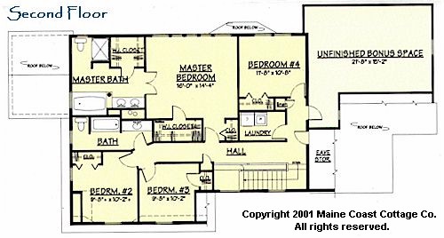 Boothbay second floor plan