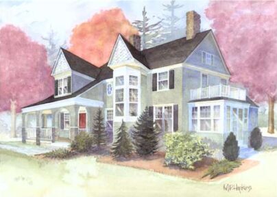 The Camden house plan rendering
