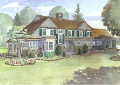 The Damariscotta house plan rendering