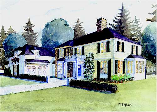 Rendering of the The Edgecomb cottage