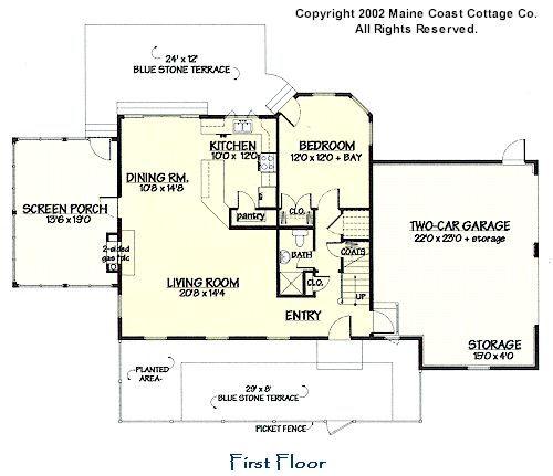Friendship Cape first floor plan