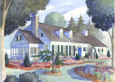 The Friendship Cape house plan rendering