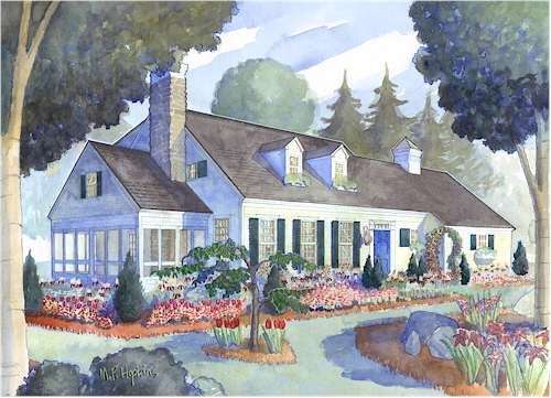 Rendering of the The Friendship Cape cottage