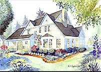 The Goose Rocks house plan rendering