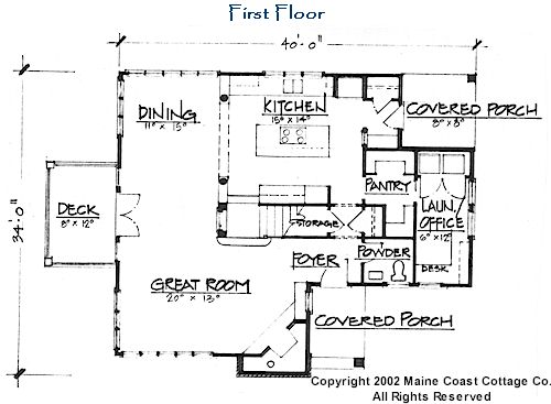 Harpswell first floor plan