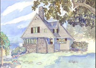 The Harpswell house plan rendering