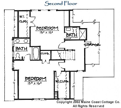 Harpswell second floor plan