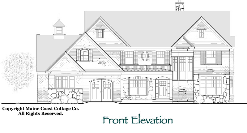 Islesboro front elevation study