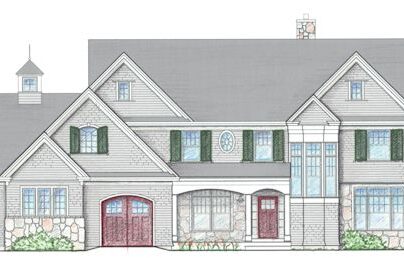 The Islesboro house plan rendering