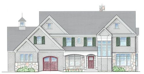 Rendering of the The Islesboro cottage