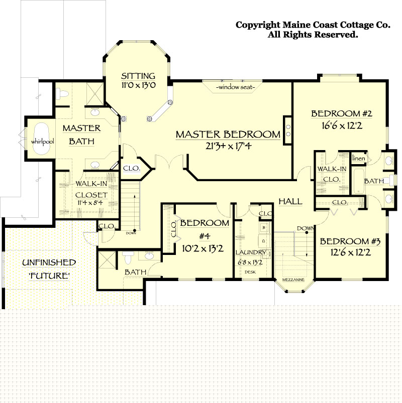 Islesboro second floor plan study