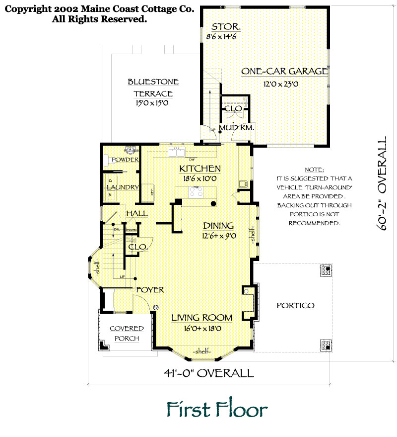 Jordan Pond first floor plan