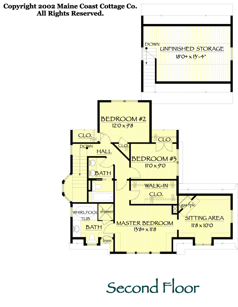 Jordan Pond second floor plan