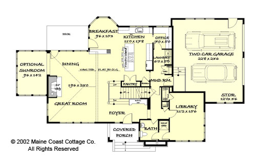 Kennebunkport first floor plan