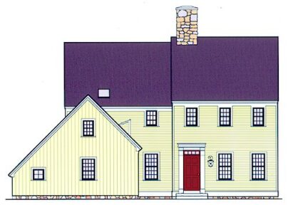 The Land’s End house plan rendering