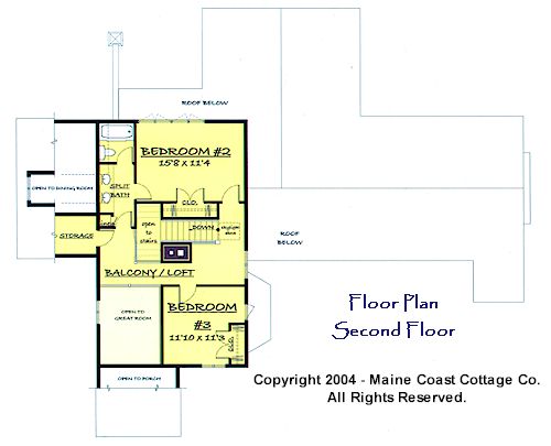 Monhegan second floor plan